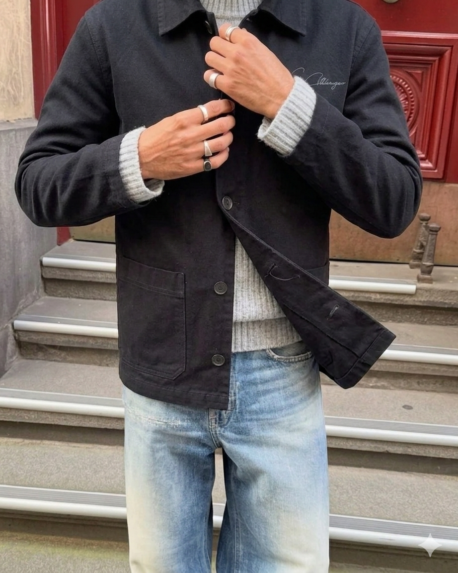 VizzioClothing Navy Blue Overshirt