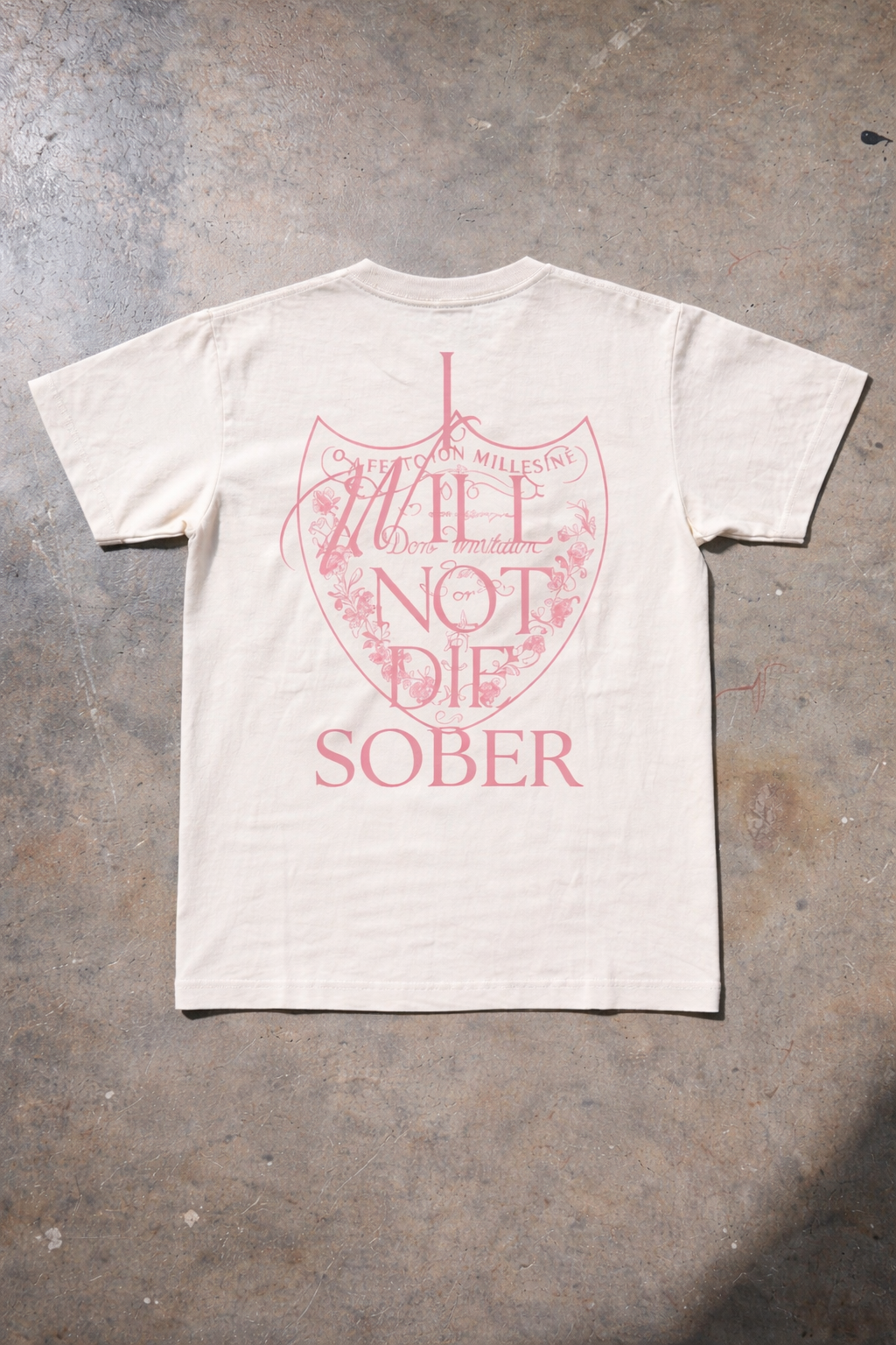 VizzioClothing ”I Will not die sober” white