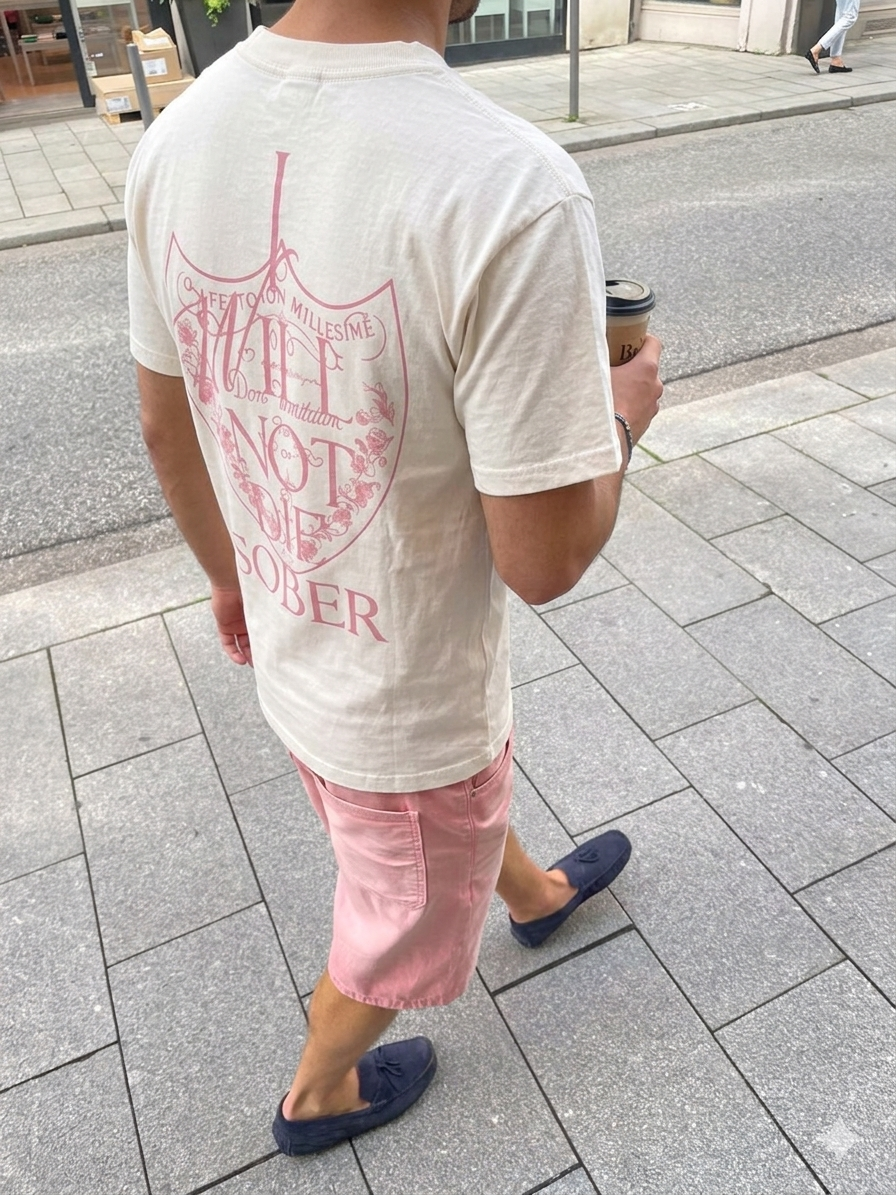 VizzioClothing ”I Will not die sober” white
