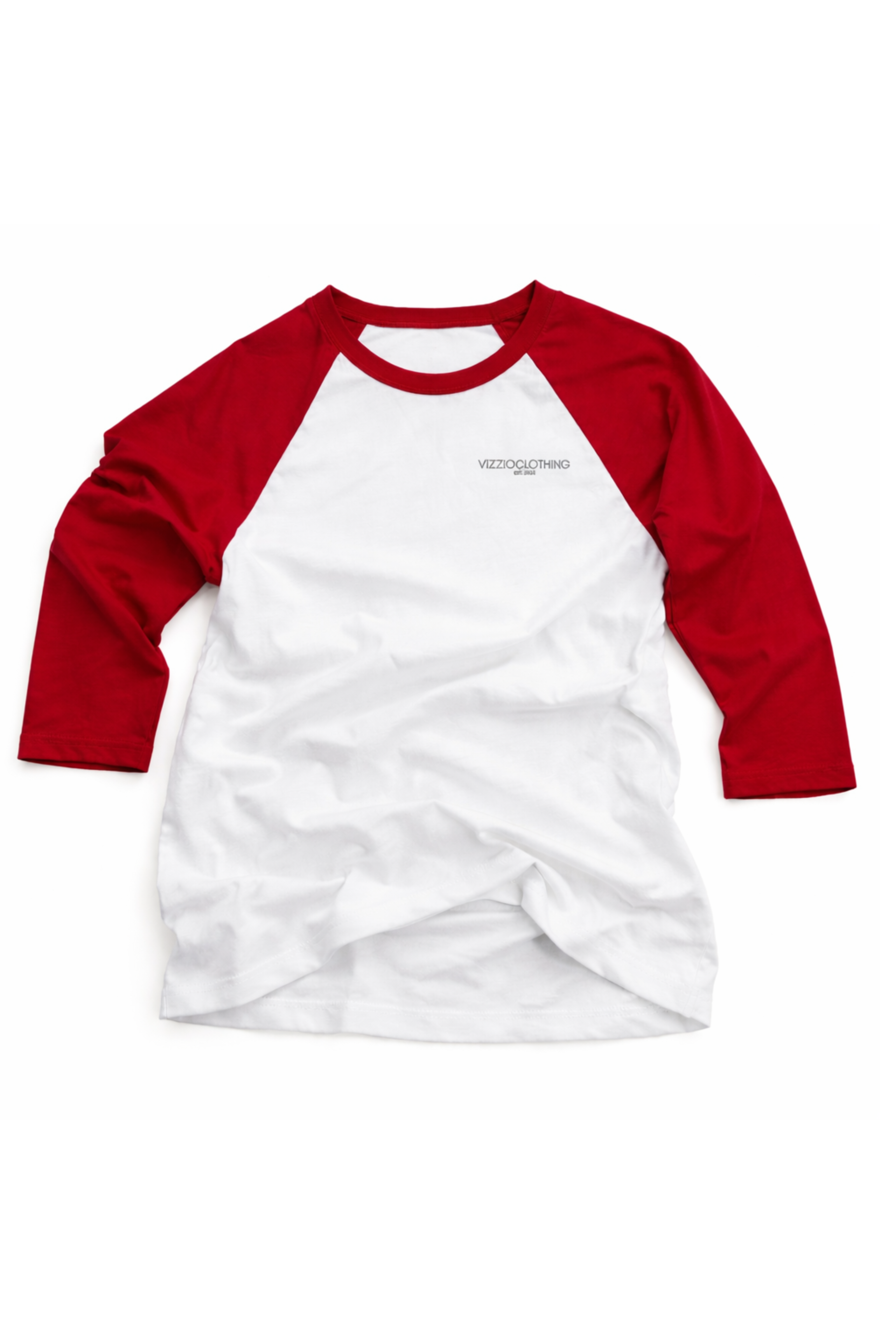 Red & White Longsleeve Raglan