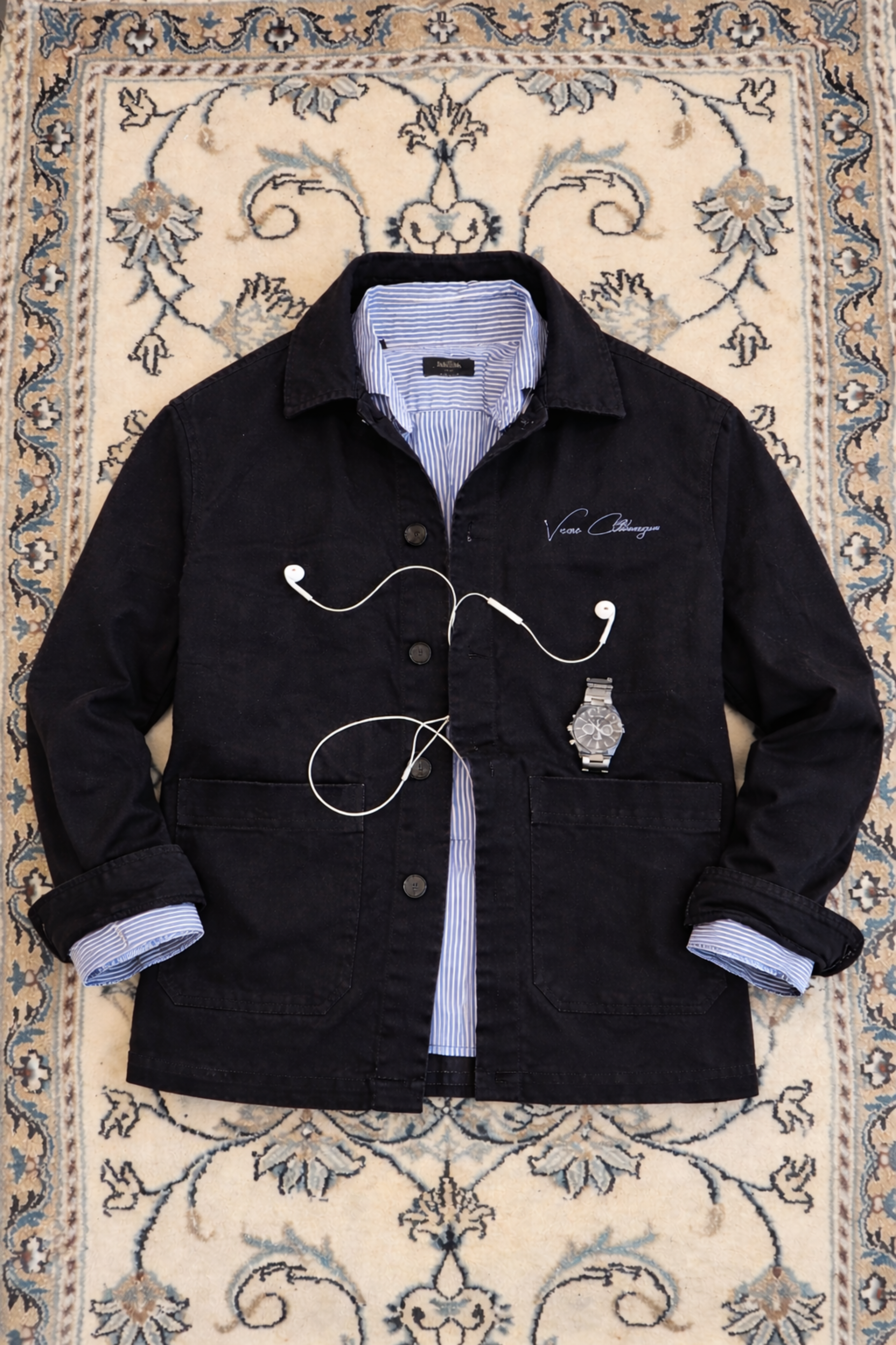 VizzioClothing Navy Blue Overshirt